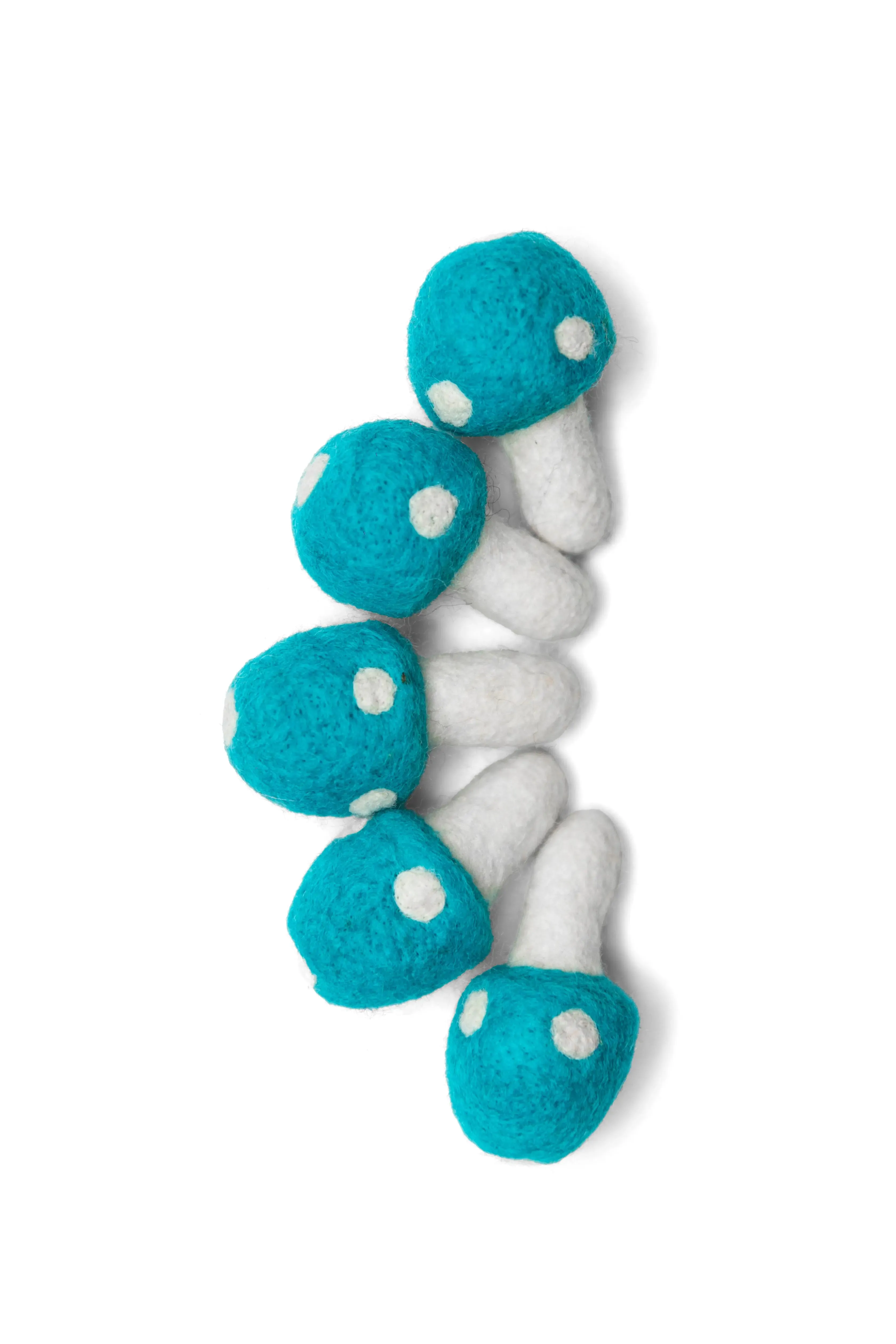 Add a Touch of Nature to Your Home with 5 cm Felt Mushrooms Blue