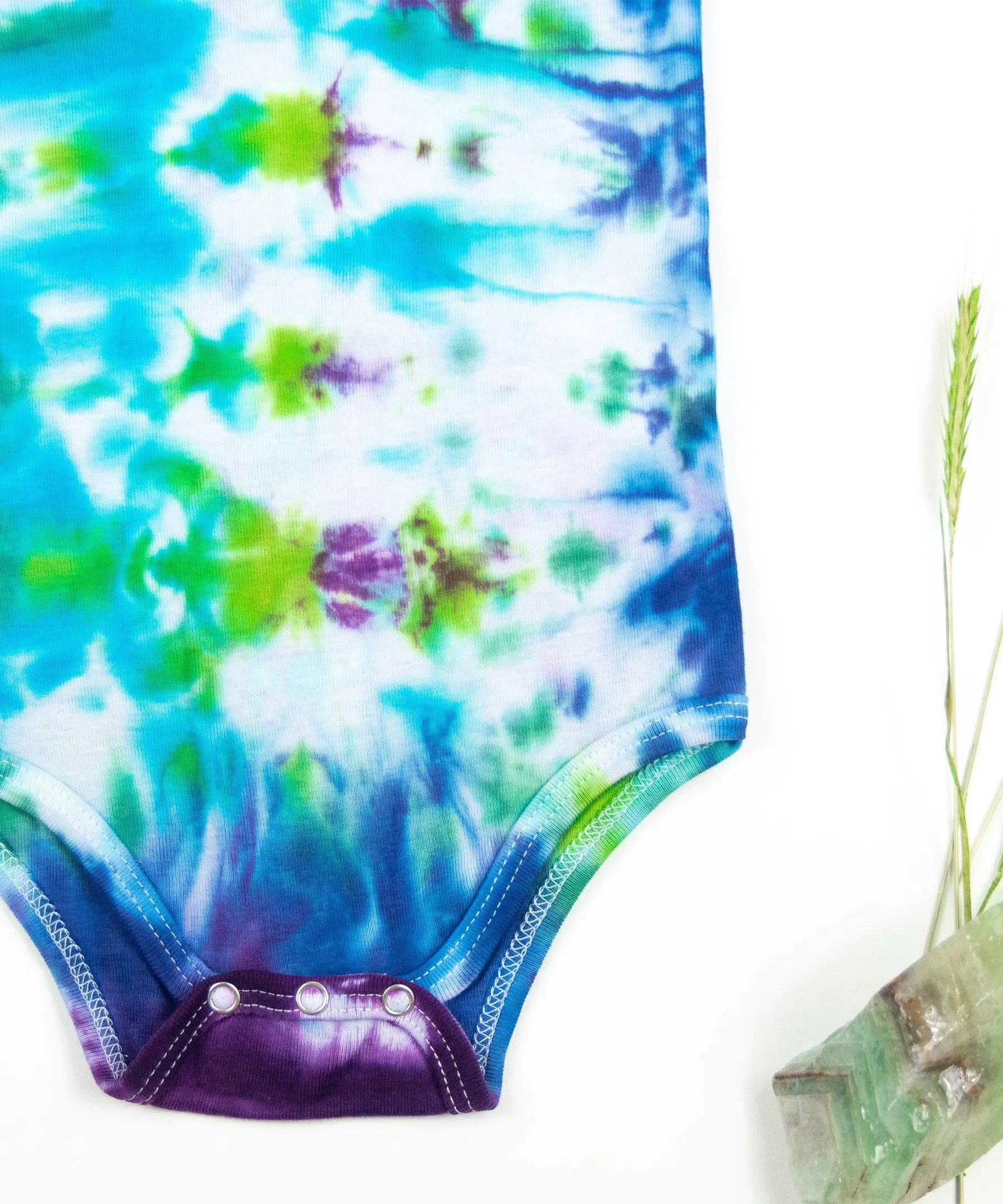 Atlas Organic Tie Dye Baby Bodysuit   Hat