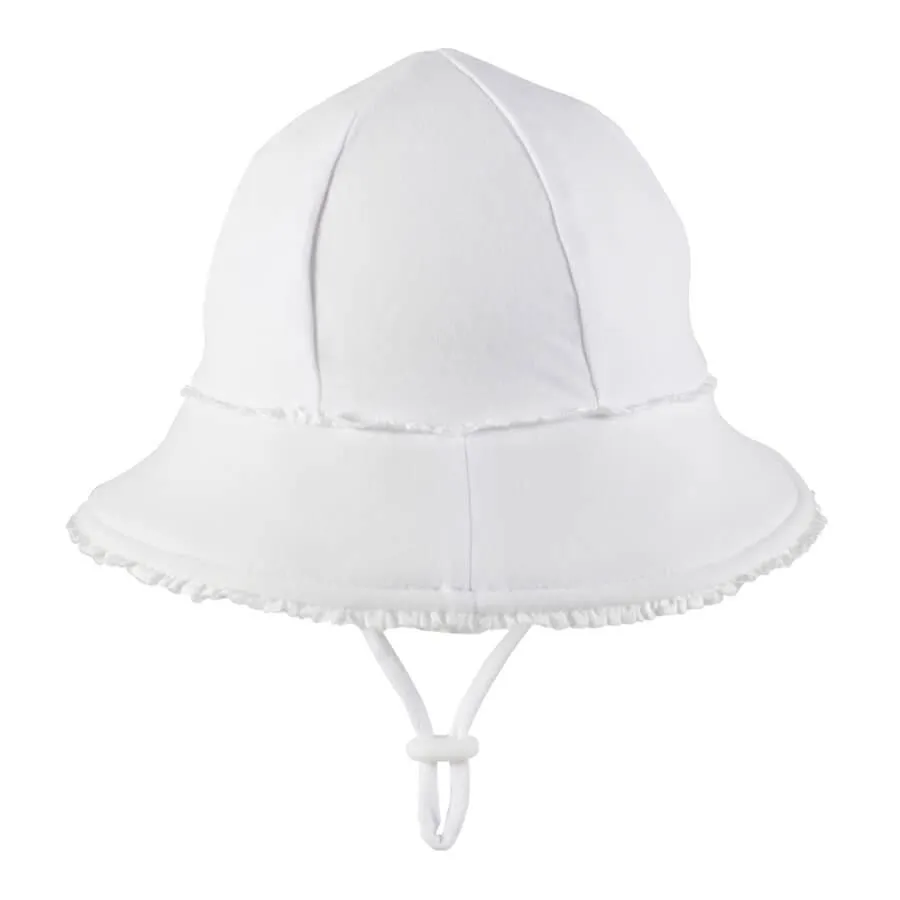 Bedhead Ponytail Bucket Hat - White Ruffle L