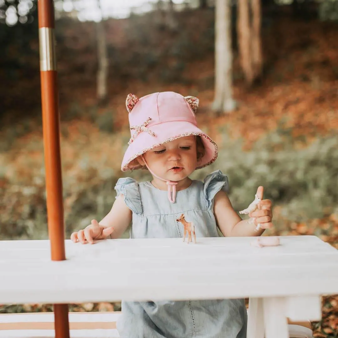 Bedhead Toddler Bucket Hat - Kitty Blush XS