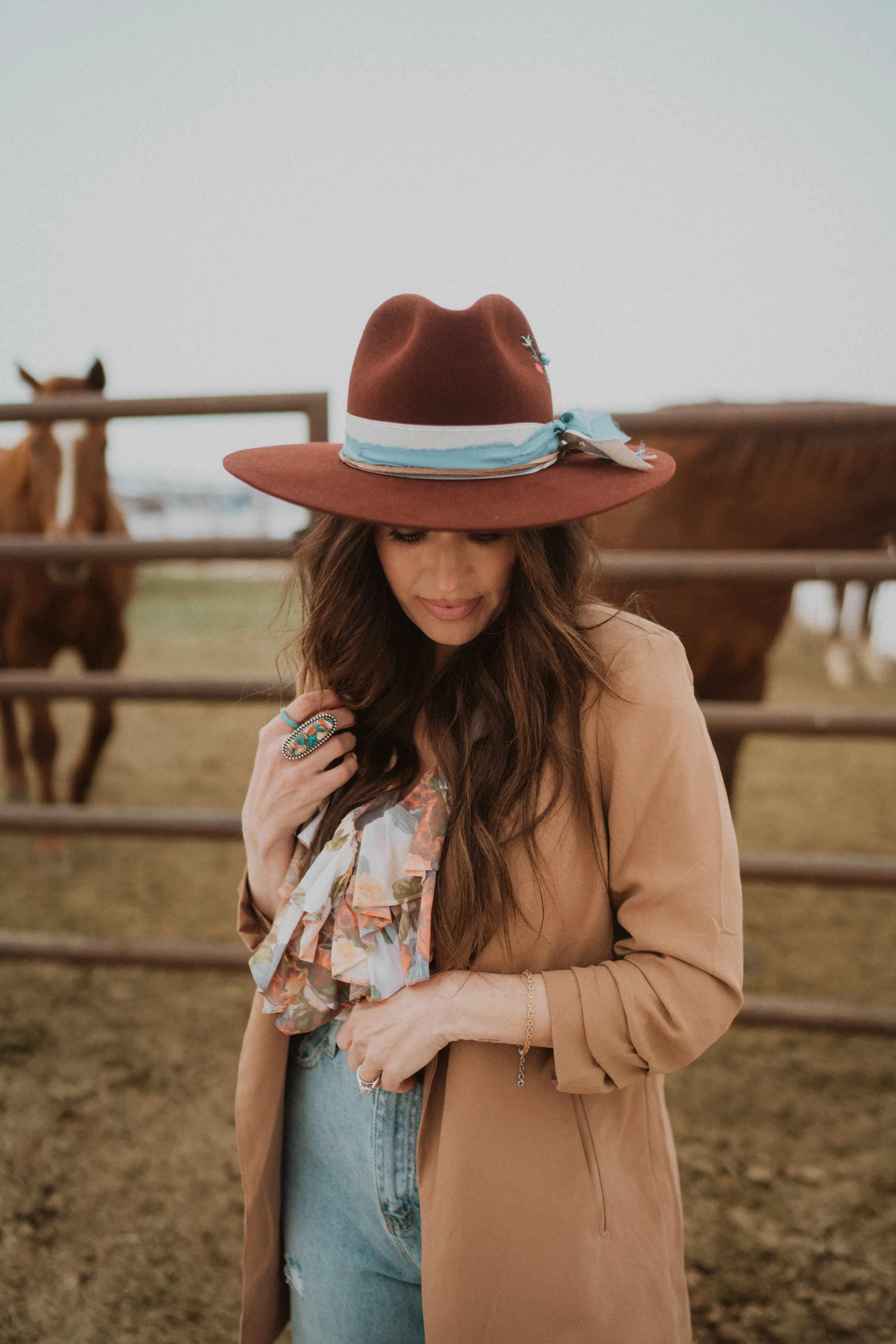 Burnished Copper | Embroidered