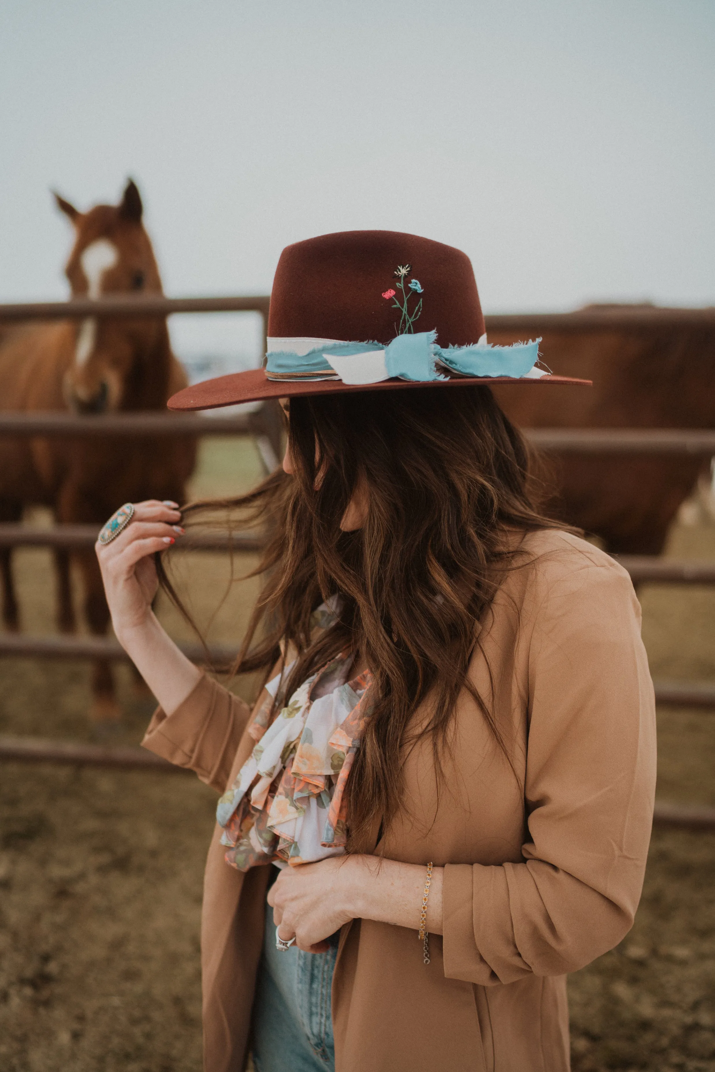 Burnished Copper | Embroidered