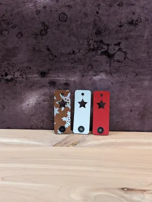 Holiday no-sew fold-over project tags