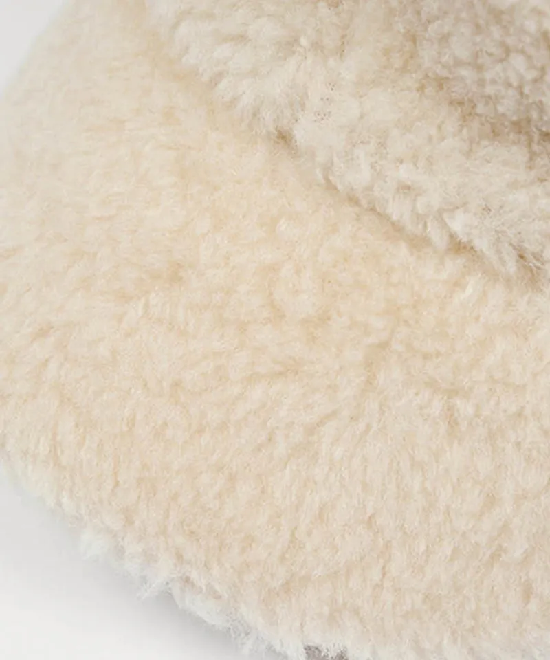 KANDINI Teddy Fleece Ear-covered Ballcap - Beige