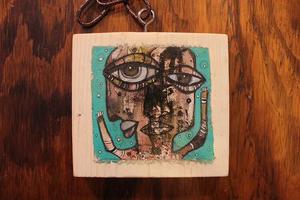 Original fine art on wood 'dance with me'