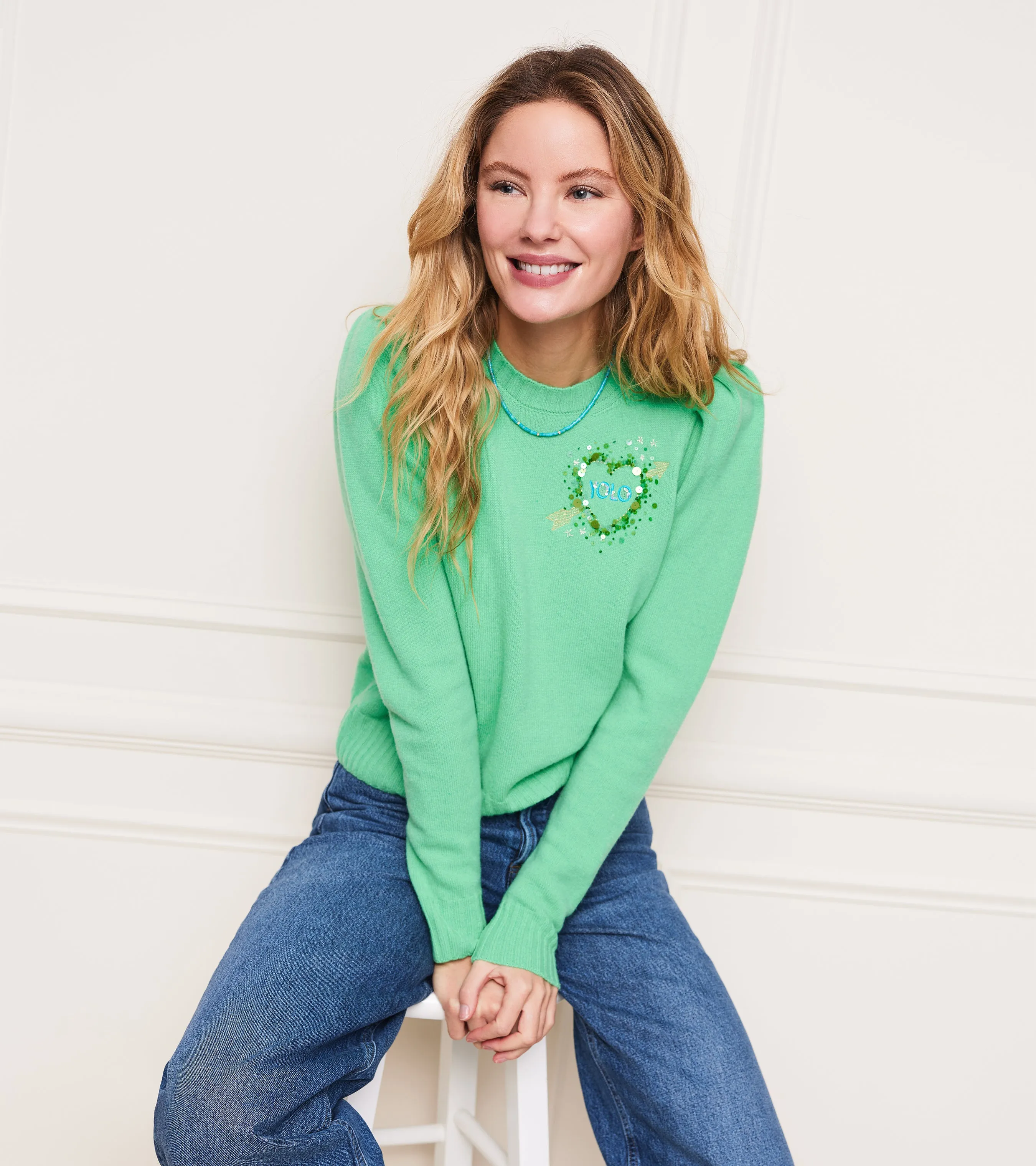 Paris Puff Sleeve Crew