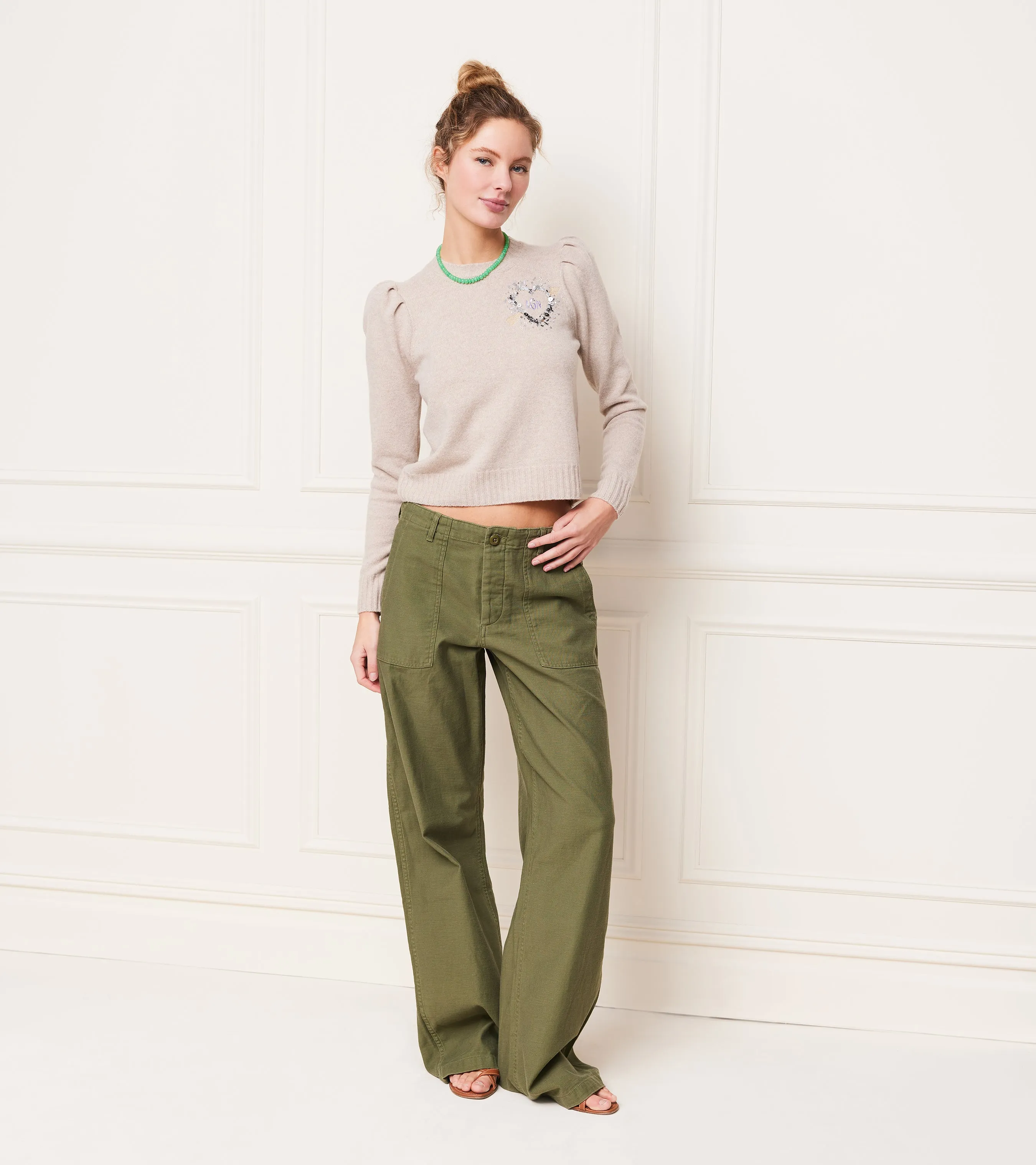 Paris Puff Sleeve Crew