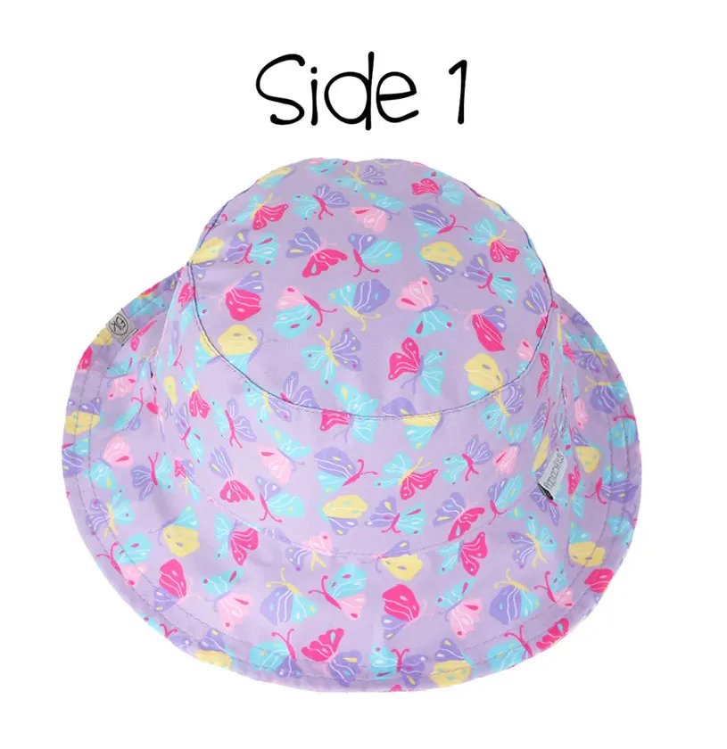 Patterened Sun Hat - Butterfly/Floral